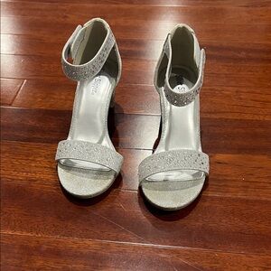 Sparkling Silver Kids' Dress Shoes